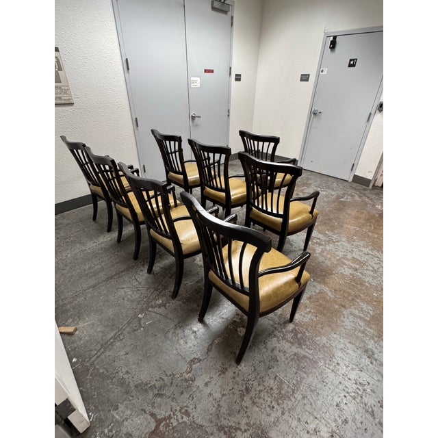 Black Sloan Miyasato Gothenburg Armchairs, Set of Eight For Sale - Image 8 of 12