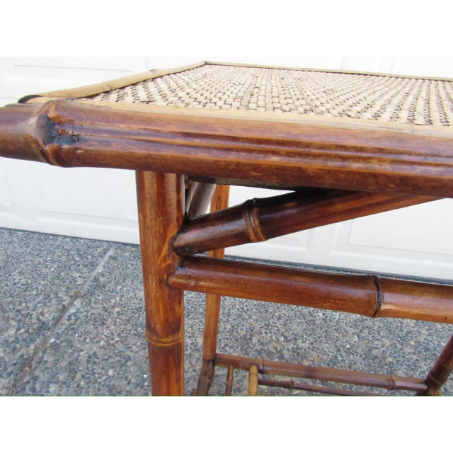 Antique English Bamboo Table For Sale In San Francisco - Image 6 of 17
