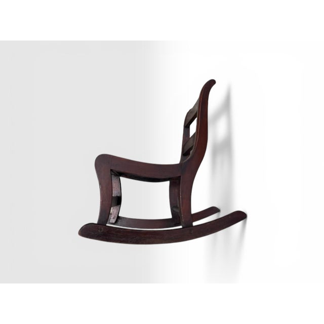 Antique Child’s Cane Seating Rocking Chair, Circa 1900 For Sale - Image 9 of 11