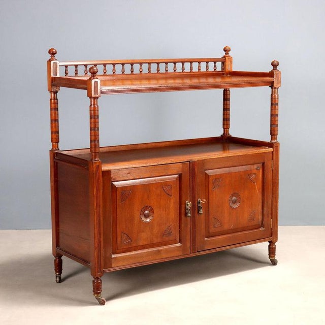Walnut-Stained Sideboard in Oak For Sale - Image 11 of 11
