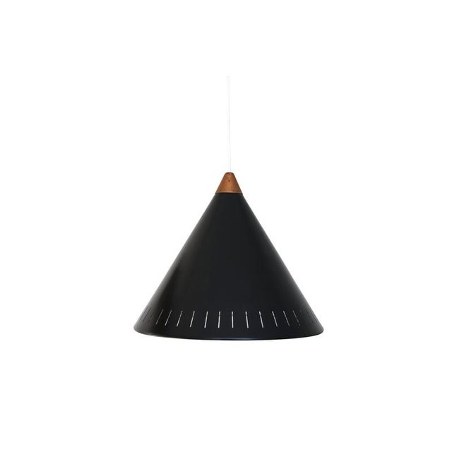 1960s Black Cone Lamp by Bent Karlby for Lyfa, 1960s For Sale - Image 5 of 5