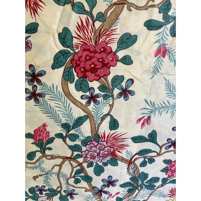 Over 8 1/2 Yards of Cowtan & Tout Cotton Floral Fabric From 1981 For Sale