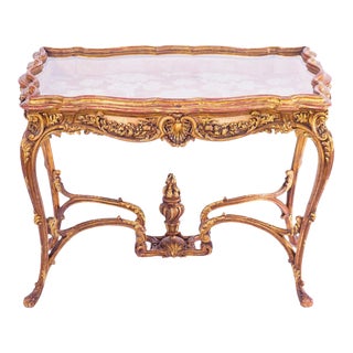 19th C. French Giltwood Display Table For Sale