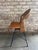 Mid-Century Modern 1960s Arthur Umanoff Rush, Iron, and Walnut Slat Swivel Chair For Sale - Image 3 of 12
