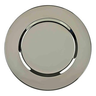 Vintage Silver Plated Serving Plate, Italy, 1970s For Sale