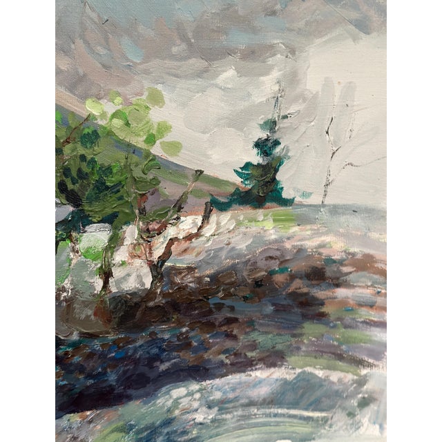 Bengt Andersson Råssbyn, Large Telemarken, Gausta, 1975, Oil on Canvas, Framed For Sale - Image 8 of 18