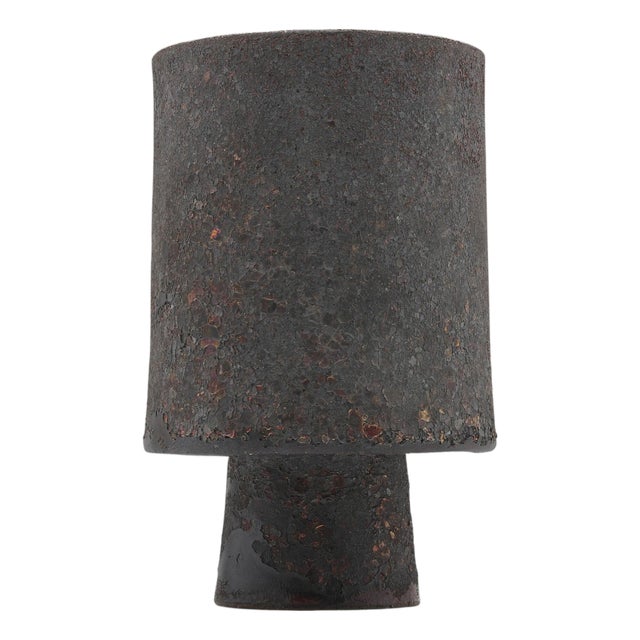 Ceramic Vase with Unique Glaze by Otto Natzler For Sale