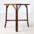 Vintage Bamboo Side Table With Decoupage Top For Sale - Image 4 of 6