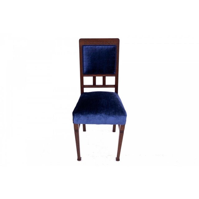 Set of Polish Chairs, 1930s, Set of 6 For Sale - Image 4 of 8