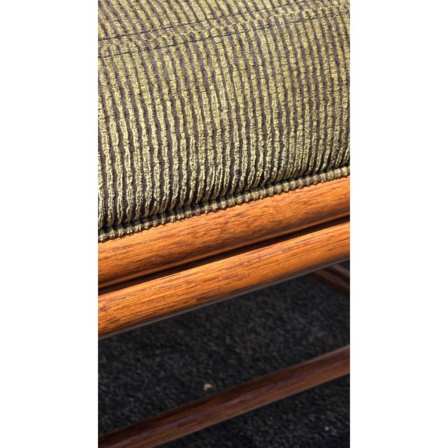 Pair of Vintage McGuire Orlando Diaz-Azcuy Bamboo Rattan Chairs W Leather Straps For Sale - Image 14 of 18