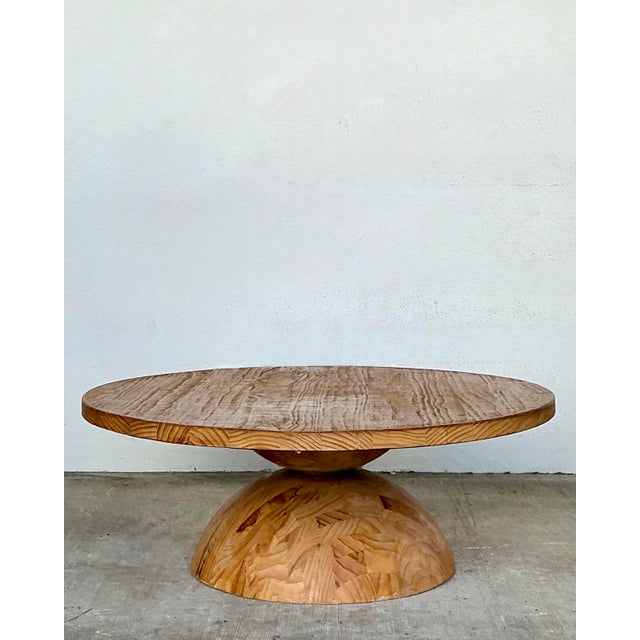 Vintage Puzzle Wood Coffee Table For Sale - Image 9 of 12