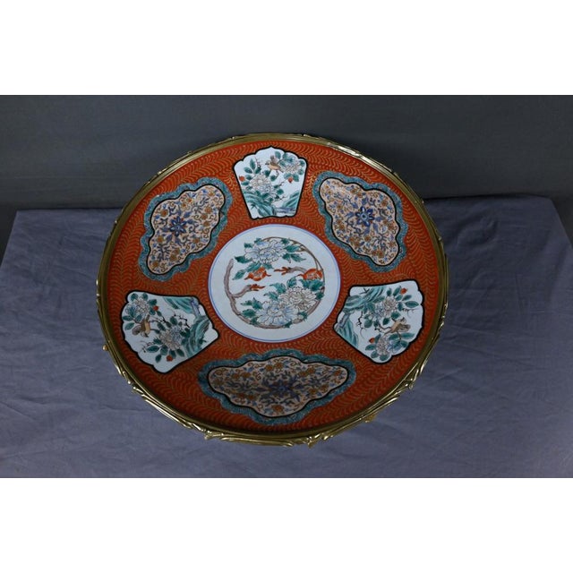 Large Imari Porcelain Bowl with Bronze Mount, Japan, Late 19th Century For Sale - Image 6 of 18