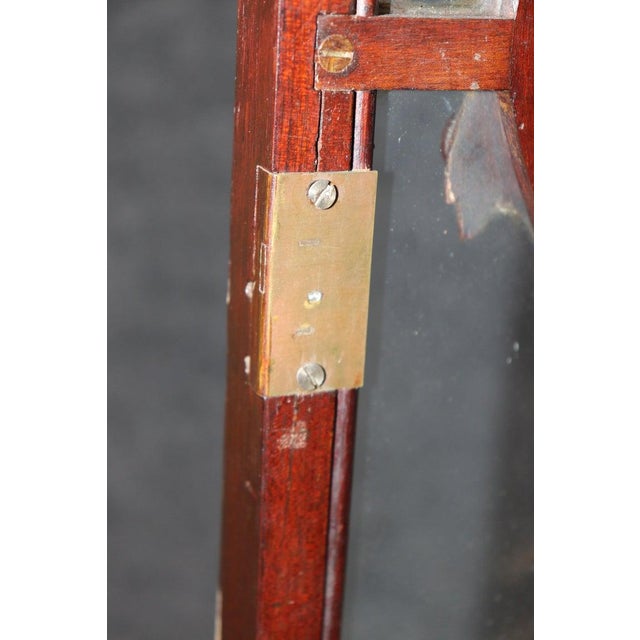 Fine Quality English Georgian Mahogany Carved Gothic Style China Cabinet Vitrine For Sale - Image 11 of 12