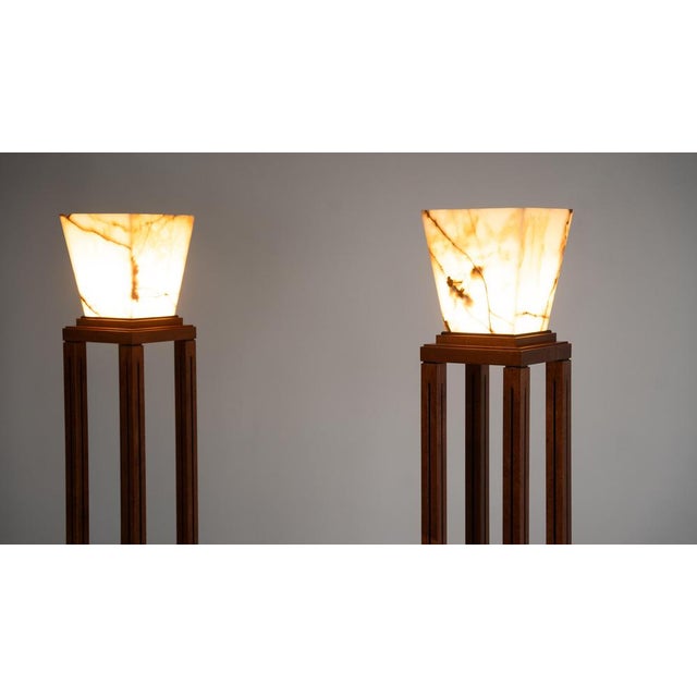 Glass Ingrid Floor Lamps by Michael Graves for Sawaya and Moroni, 1987, Set of 2 For Sale - Image 3 of 14