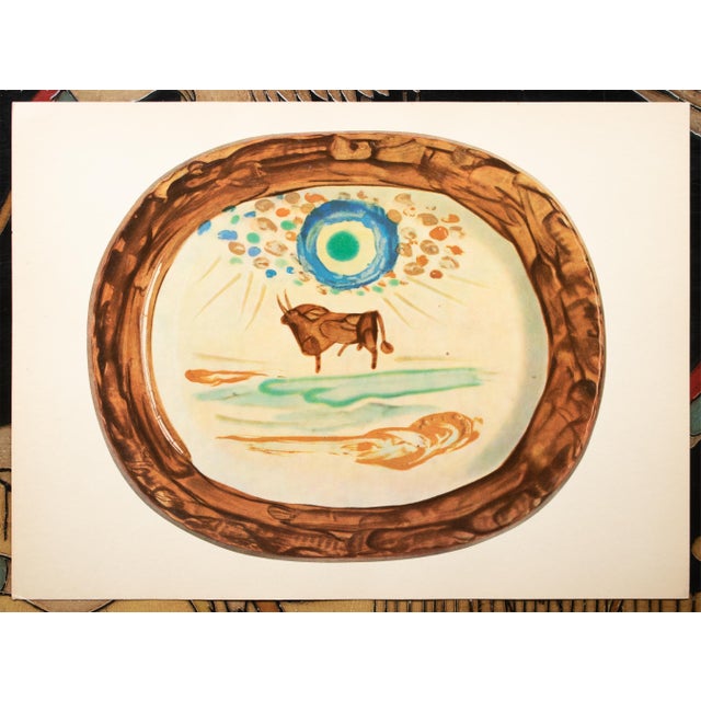1950 Set of 8 Swiss Prints of Picasso's Ceramic Platters For Sale - Image 16 of 18