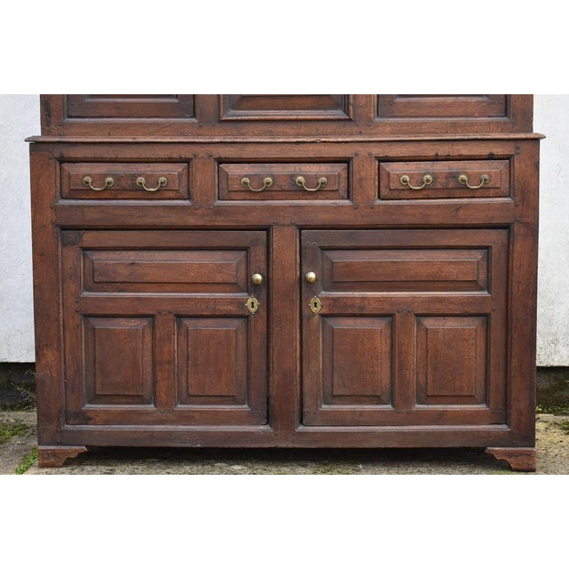 Antique Welsh Oak Cabinet, 1730 For Sale - Image 4 of 10