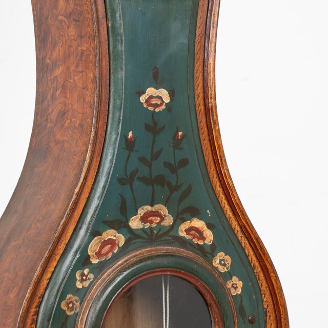 19th Century Hand Painted Swedish Mora Grandfather Clock For Sale - Image 11 of 14