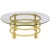 Tan Jay Spectre Round Reeded Wood Coffee Table For Sale - Image 8 of 9