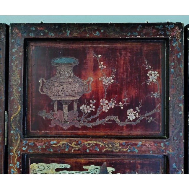 Antique Chinese Coromandel Screen For Sale - Image 9 of 18