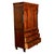 Antique 19thC Flame Mahogany Georgian Regency English Linen Press Chest 1800 For Sale - Image 4 of 16
