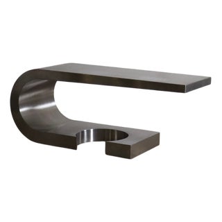Steel Tuning Fork Desk by Marzio Cecchi for Studio Most Florence, 1970s For Sale