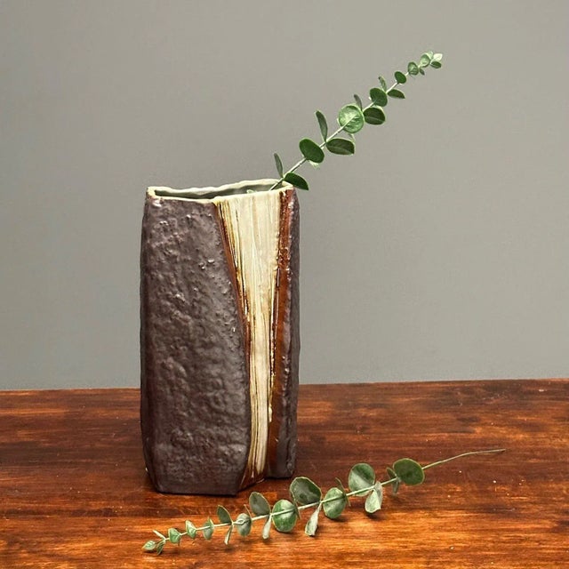 Carl-Harry Stålhane, Swedish Mid-Century Modern, Ceramic Stoneware, Vase, 1970s Swedish modern vase designed by Carl-Harry...