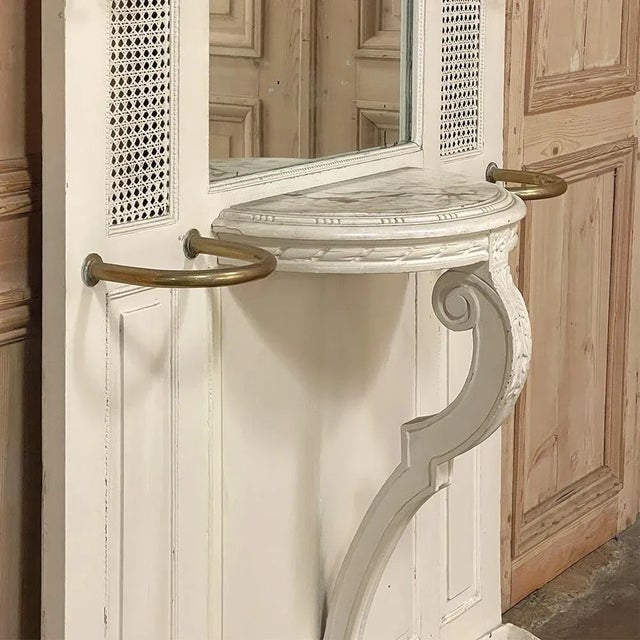 19th Century French Louis XVI Painted Hall Tree For Sale - Image 11 of 12