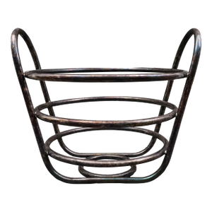 Mid 20th Century Lino Sabattini Mid-Century Modern Silver Plated Metal Wire Fruit Basket