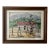Vintage Original Watercolor Painting “Red Roof Farmhouse”, Framed For Sale