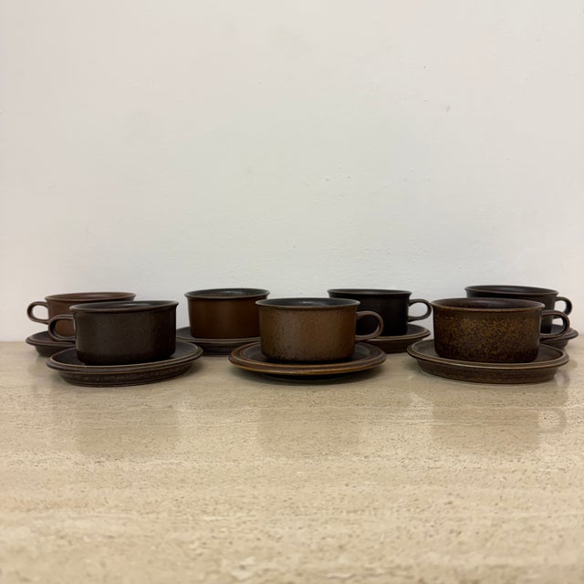 Cups by Ulla Procope for Arabia, 1970s, Set of 7 For Sale - Image 16 of 18