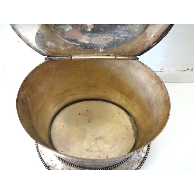 Mid 19th Century Mid 19th Century Antique Silver Plate Biscuit Barrel For Sale - Image 5 of 7