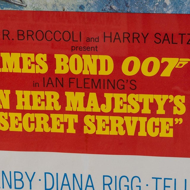 U.S Release James Bond 007 on Her Majestys Secret Service Poster, 1969 For Sale - Image 13 of 18