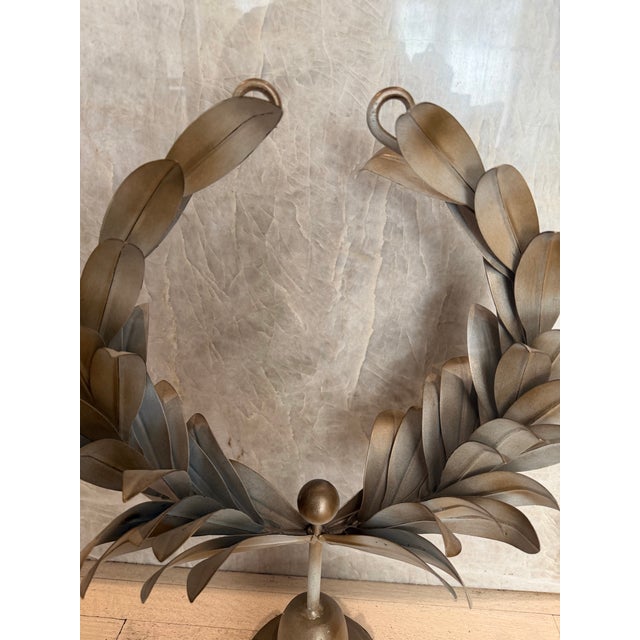 French Provincial Tole Wreath Stand For Sale - Image 3 of 7