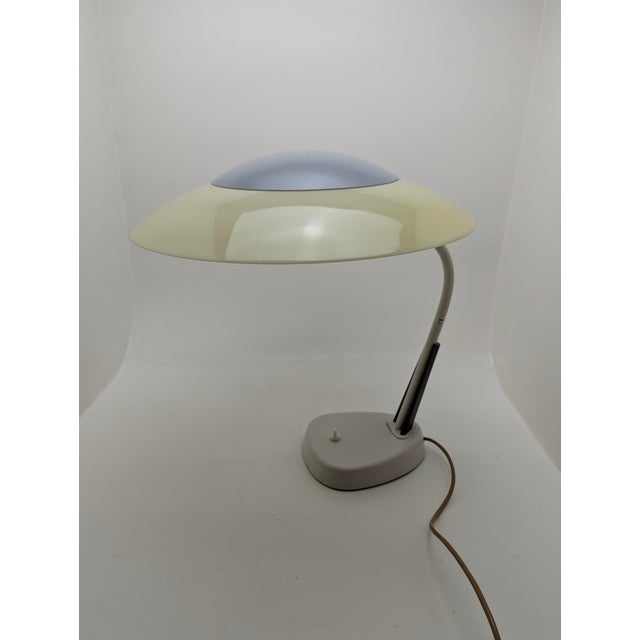 6kg heavy and rare space age table lamp by lbl, veb leuchtenbau leipzig 1968 ddr, type 04.20, socket e27 up to 100 watts,...