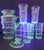 Art Deco Antique Art Deco Dunbar Green Uranium Glass Pitcher 6 Tumblers Large 8pc Set For Sale - Image 3 of 18