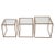 Metal and Glass Nesting Tables, 1970s, Set of 3 For Sale - Image 8 of 8