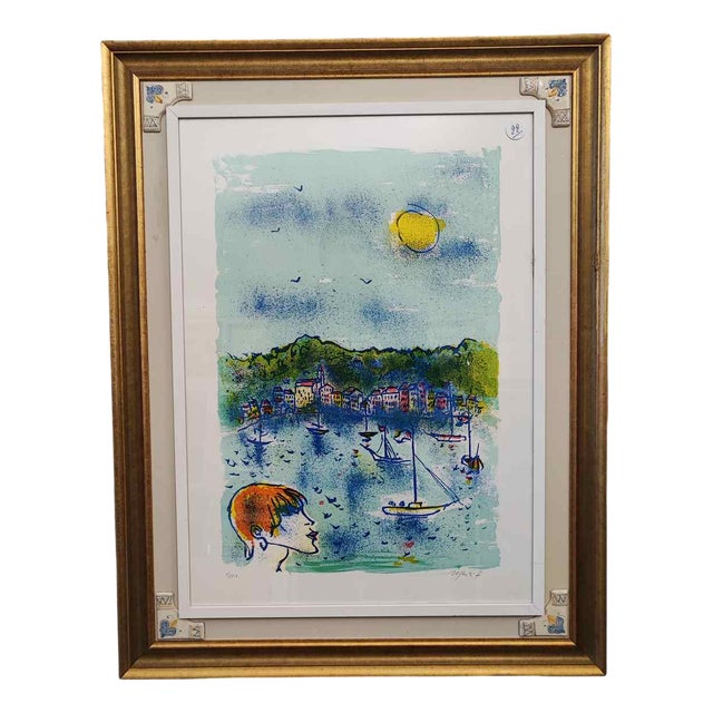 Franco Rognoni, Untitled, Lithograph, Framed For Sale