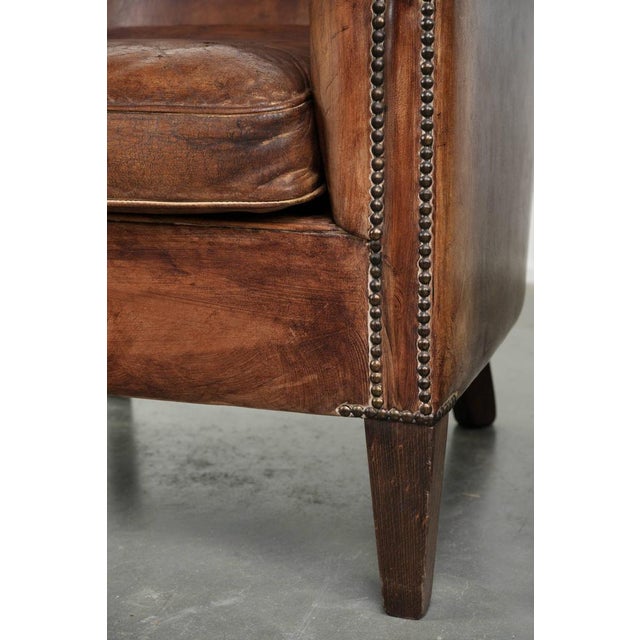 Vintage Sheepskin Club Armchairs, Set of 2 For Sale - Image 13 of 15