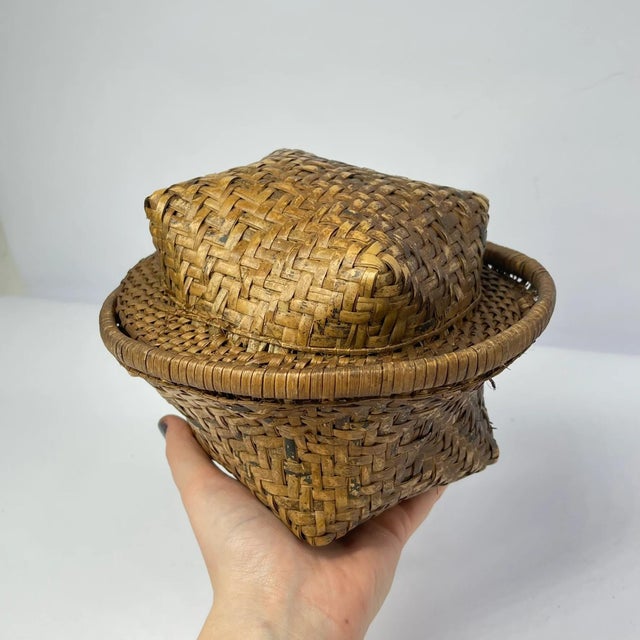 Early 20th Century Kuba Basket Box For Sale - Image 9 of 9