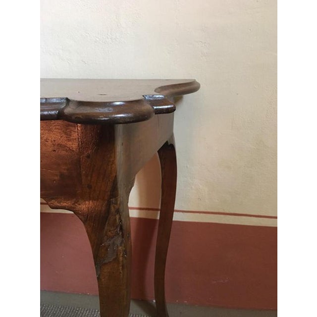 Late 18th Century Regency Walnut Console or Wall Desk, Italy For Sale - Image 4 of 18