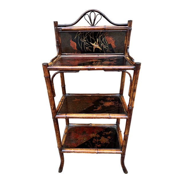19th Century English Bamboo Bookshelf For Sale