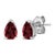 Envision the allure of glimmering garnet isles each time you adorn these exquisite solitaire stud earrings, featuring...