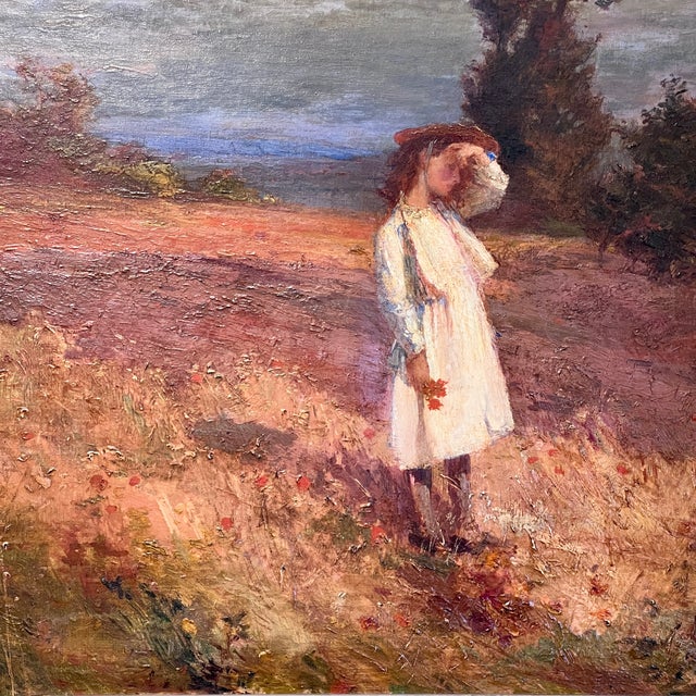 Humberto Volpato, Impressionist Composition, 1890s, Oil on Canvas For Sale - Image 5 of 8