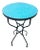 20" Moroccan Turquoise Mosaic Table For Sale