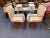 1980s Hickory Business Furniture Faux Croc and Metal Arm Chairs - A Pair For Sale - Image 5 of 10