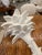 White Vintage Palm Beach Pair Serge Roche Style Plaster Palm Frond Wall Light Sconces For Sale - Image 8 of 12