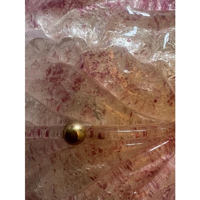 Pink Blossom Ceiling Light in Murano Glass, 1980s For Sale - Image 6 of 11