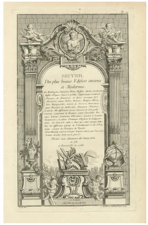 Babel, Masterpieces of Architecture and Ornamentation: Decorative Title Page, 1766, Print
