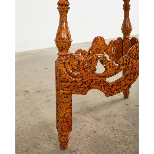 English Victorian Cricket Table Spreckled by Ira Yeager For Sale - Image 11 of 13