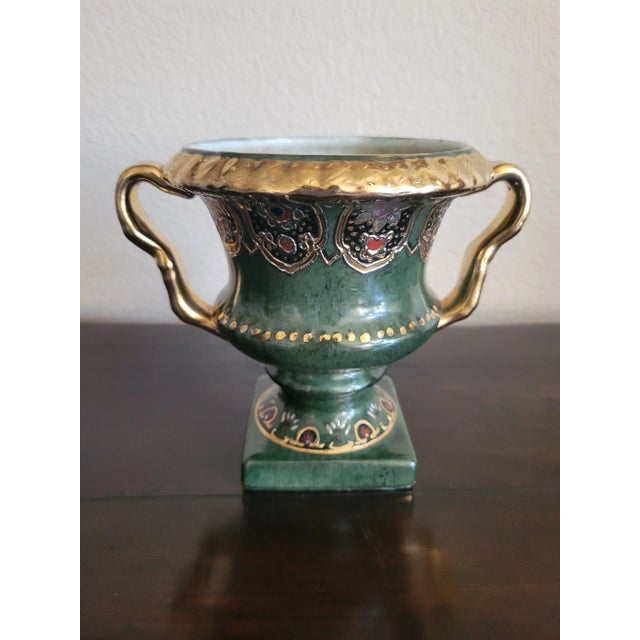 Mid 20th Century Mid 20th Century Small Urn Vase With Handles For Sale - Image 5 of 11